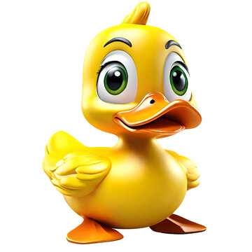 3D yellow duck