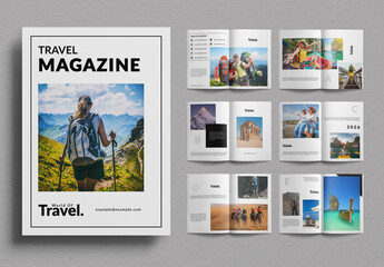 Travel Magazine Layout Design