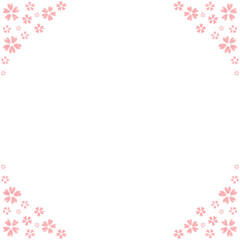 シンプル可愛い桜のフレーム