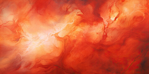 red orange misty color swirls pattern background texture, generated ai