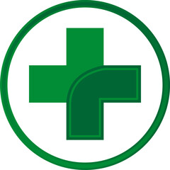 Plus symbol, health symbol, and madical cross