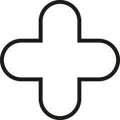 Plus symbol, health symbol, and madical cross
