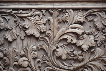 Close up of colonial casing ornamental Moulding