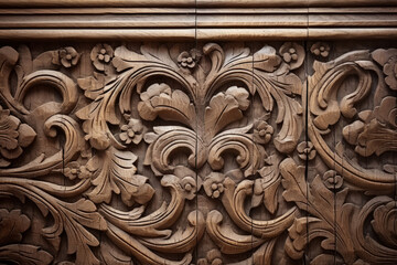Close up of colonial casing ornamental Moulding