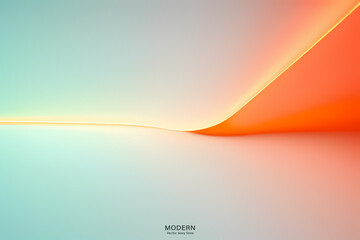 Light Orange Wave Background, Abstract geometric background with liquid shapes. Vector illustration.