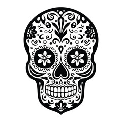 Sugar Skull Vector Illustration