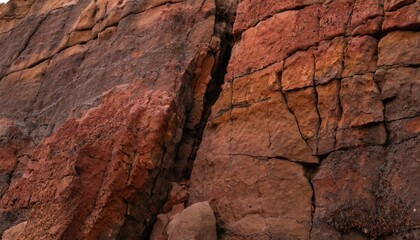 Fototapeta premium Red rock texture of the mountains.