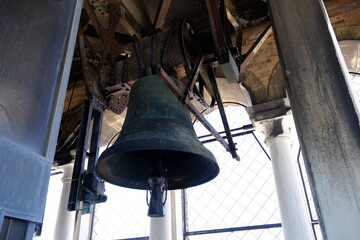 Fototapeta premium Venice Italy - Bell tower in cathedral tower St Mark's Campanile