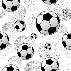 pattern with soccer balls.  © selim