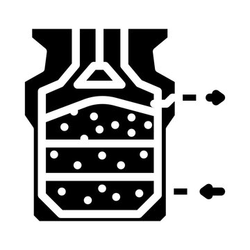 gasification biomass energy glyph icon vector. gasification biomass energy sign. isolated symbol illustration