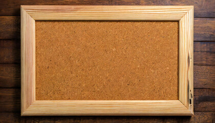 コルクボード。コルクフレーム。木枠。ナチュラル背景。cork board. cork frame. Wood frame. Natural background. - obrazy, fototapety, plakaty