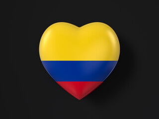 Colombia heart flag