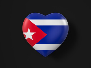 Cuba heart flag