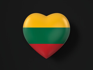 Lithuania heart flag