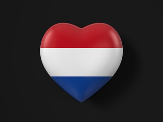 Netherlands heart flag