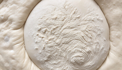 The fermentation process in the dough close-up, natural and organic aspects of artisan bread making
