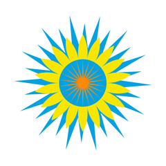 sun illustration mandala design for decoration and designing