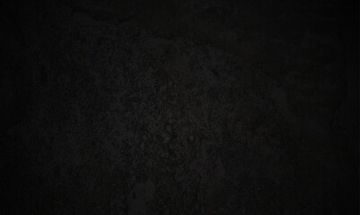 Dark black grunge stone wall texture background. Abstract empty black concrete stone surface texture background. - obrazy, fototapety, plakaty