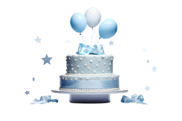 beautiful, high-quality baby birthday photography 3d rendring isolated on white background. Generative AI.