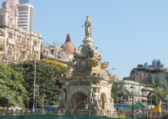 Flora Fountain is a Fountain located at the Hutatma Chowk is an ornamentally sculpted architectural heritage monument in Mumbai, India