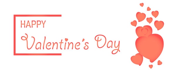  February 14 Valentine's Day illustration. Valentine's day idea concept.