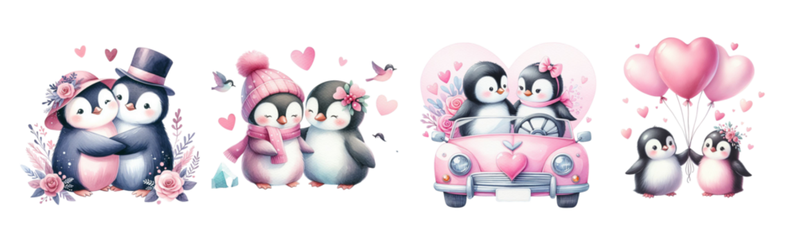 Watercolor Valentine's Day gift, teddy bear ring, flowers in pink tones