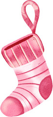 pink Christmas stocking