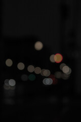 Fototapeta premium Christmas blur city circles