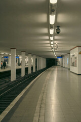 Underground subway station in Berlin
