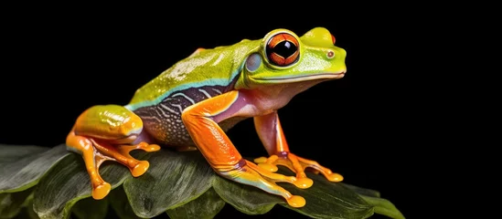 Foto auf Acrylglas Triprion, the shovel-headed tree frogs, are a genus in the Hylidae family and can be found in Mexico, the Yucatan Peninsula, and Guatemala. © 2rogan