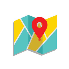 location or pointer concept vector illustration in flat style