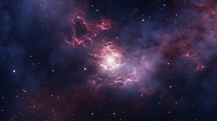View of the nebula with stars in the background.