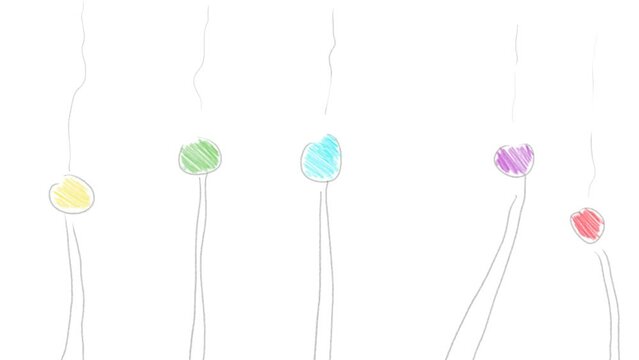 Flowers change colors in their buds, sending signals to the sky