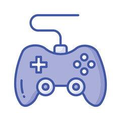 Game console or game controller, computer gaming, gamepad vector, icon of joystick gamepad