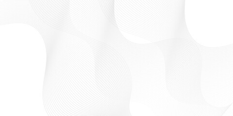 White wave line futuristic high technology blend paper background. White abstract Modern gray flowing wave lines and glowing moving lines. geometric futuristic digital high-technology background. - obrazy, fototapety, plakaty