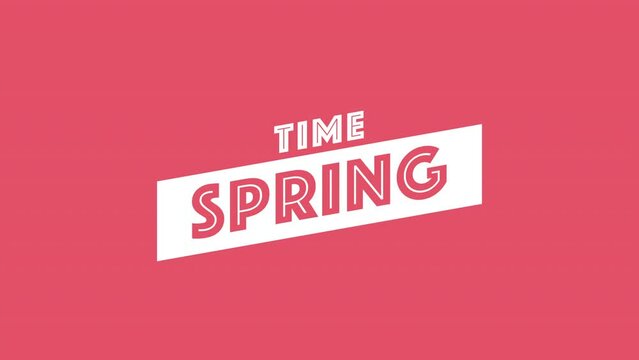 Time Spring text in white letters on a red background. Simple, clean design suitable for logos, websites, or social media profiles. Font and purpose not specified