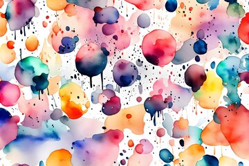 Abstract watercolor blobs background