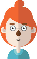 person wearing glasses