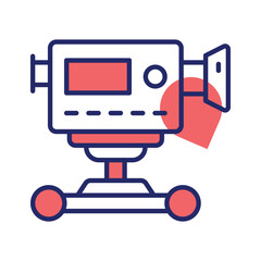 Camera dolly vector design isolated on white background © CreativeStudio