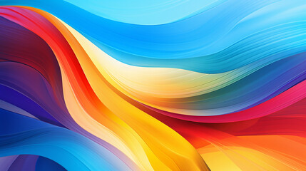 horizontal colorful abstract wave background 