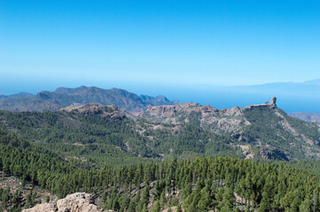 Fototapeta na wymiar Vista desde el Pico de las Nieves, Gran Canaria