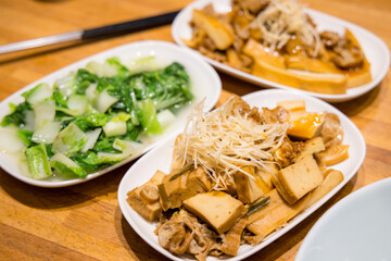 Taiwanese cuisine soy sauce braised tofu