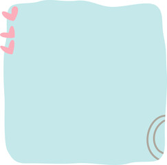 Hand drawn label sticky notes