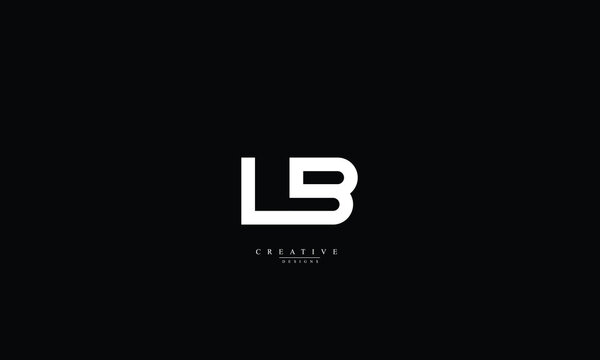 Alphabet letters Initials Monogram logo LB BL L B