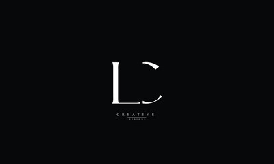 Alphabet letters Initials Monogram logo LC CL L C