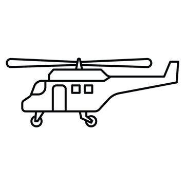 recommend clip art: Military helicopter icon vector on trendy design