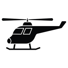 Helicopter icon vector on trendy design