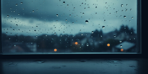 Help curate a playlist filled with soothing tunes that complement the rainy atmosphere. - obrazy, fototapety, plakaty