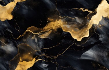 black and golden marble background with smudge grey effect