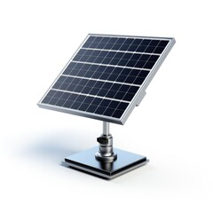 Photovoltaic solar panels isolated from the white background